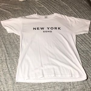 New York Soho White T-Shirt